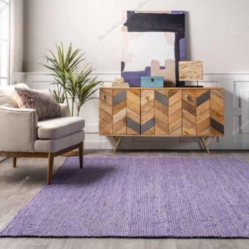 Indian Handwoven Jute Area Rug, Natural Jute Braided Custom Rugs Multi Size JR-25 - Image 3
