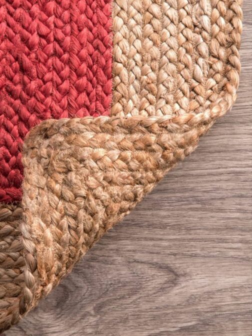 Indian Handwoven Jute Area Rug, Natural Jute Braided Custom Rugs Multi Size JR-31 - Image 3