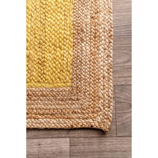 Indian Handwoven Jute Area Rug, Natural Jute Braided Custom Rugs Multi Size JR-32 - Image 2