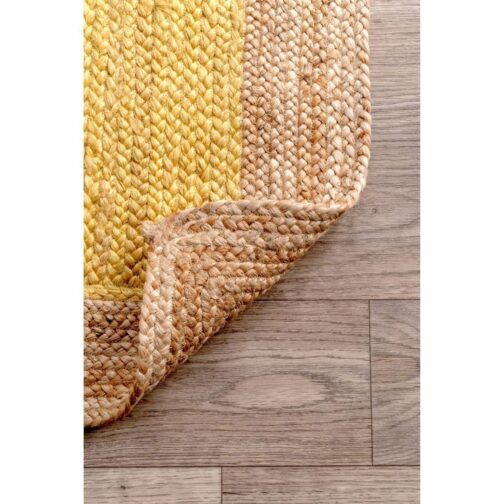 Indian Handwoven Jute Area Rug, Natural Jute Braided Custom Rugs Multi Size JR-32 - Image 4