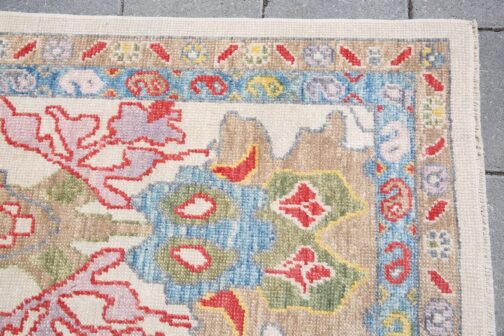 Colorful Runner Turkish Oushak Hand Knotted Wool Transitional Oriental Area Rug Multi-Size 01 - Image 6