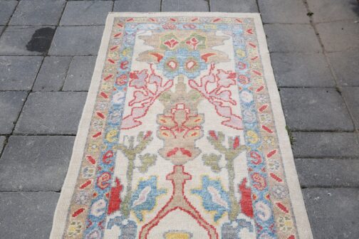 Colorful Runner Turkish Oushak Hand Knotted Wool Transitional Oriental Area Rug Multi-Size 01 - Image 2