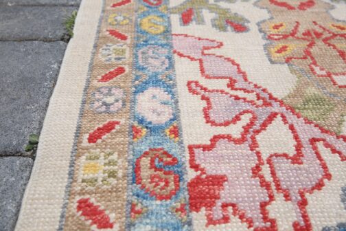 Colorful Runner Turkish Oushak Hand Knotted Wool Transitional Oriental Area Rug Multi-Size 01 - Image 3