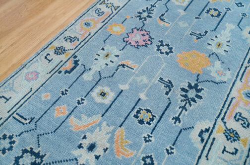 Turkish Oushak Runner Hand Knotted Wool Transitional Oriental Area Rug Multi-Size 02 - Image 7