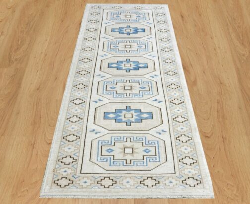 Turkish Oushak Runner Hand Knotted Wool Transitional Oriental Area Rug Multi-Size 07