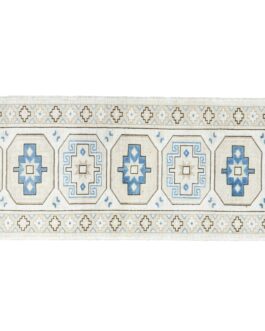 Turkish Oushak Runner Hand Knotted Wool Transitional Oriental Area Rug Multi-Size 07