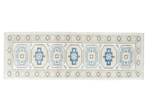 Turkish Oushak Runner Hand Knotted Wool Transitional Oriental Area Rug Multi-Size 07 - Image 2