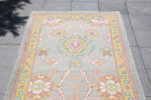 Turkish Oushak Runner Hand Knotted Wool Transitional Oriental Area Rug Multi-Size 10 - Image 3