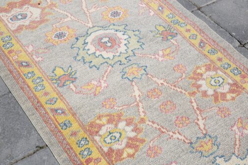 Turkish Oushak Runner Hand Knotted Wool Transitional Oriental Area Rug Multi-Size 10 - Image 4