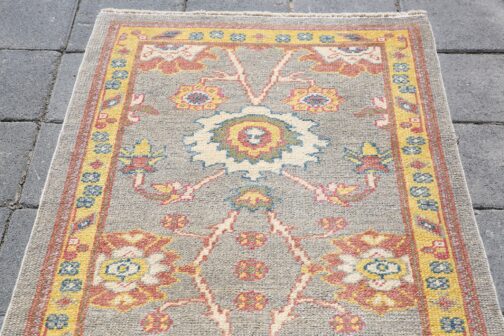 Turkish Oushak Runner Hand Knotted Wool Transitional Oriental Area Rug Multi-Size 10 - Image 5