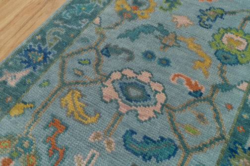 Turkish Oushak Runner Hand Knotted Wool Transitional Oriental Area Rug Multi-Size 12 - Image 2