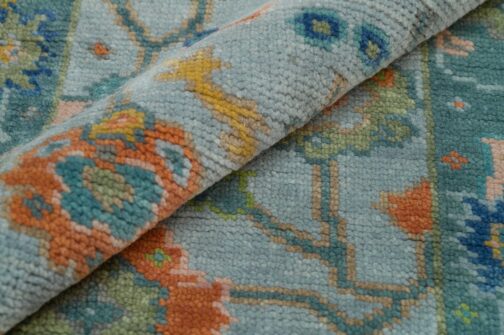 Turkish Oushak Runner Hand Knotted Wool Transitional Oriental Area Rug Multi-Size 12 - Image 5