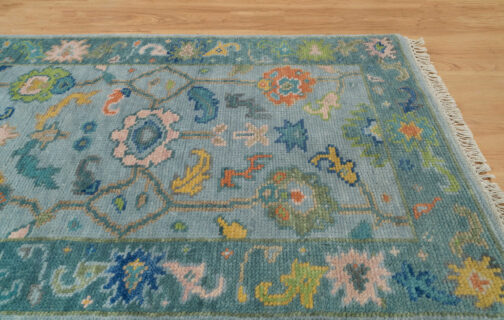 Turkish Oushak Runner Hand Knotted Wool Transitional Oriental Area Rug Multi-Size 12 - Image 6