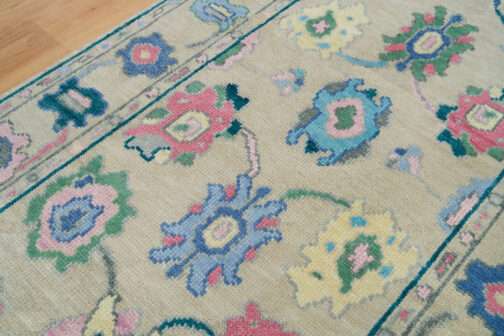 Turkish Oushak Runner Hand Knotted Wool Transitional Oriental Area Rug Multi-Size 03 - Image 4