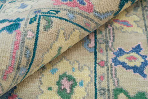 Turkish Oushak Runner Hand Knotted Wool Transitional Oriental Area Rug Multi-Size 03 - Image 6