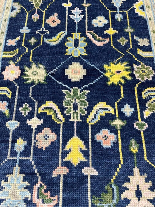 Turkish Oushak Runner Hand Knotted Wool Transitional Oriental Area Rug Multi-Size 05 - Image 7