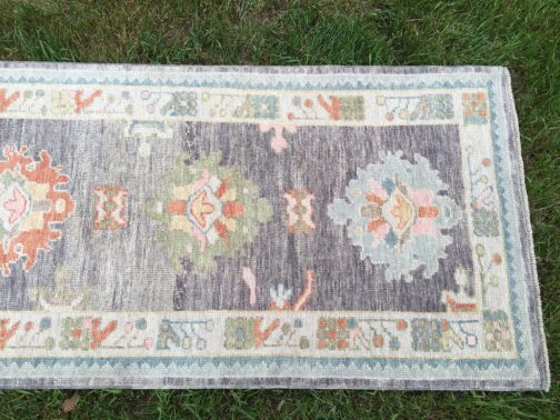 Turkish Oushak Runner Hand Knotted Wool Transitional Oriental Area Rug Multi-Size 09 - Image 3