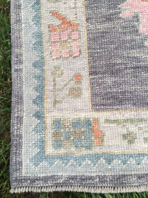 Turkish Oushak Runner Hand Knotted Wool Transitional Oriental Area Rug Multi-Size 09 - Image 4