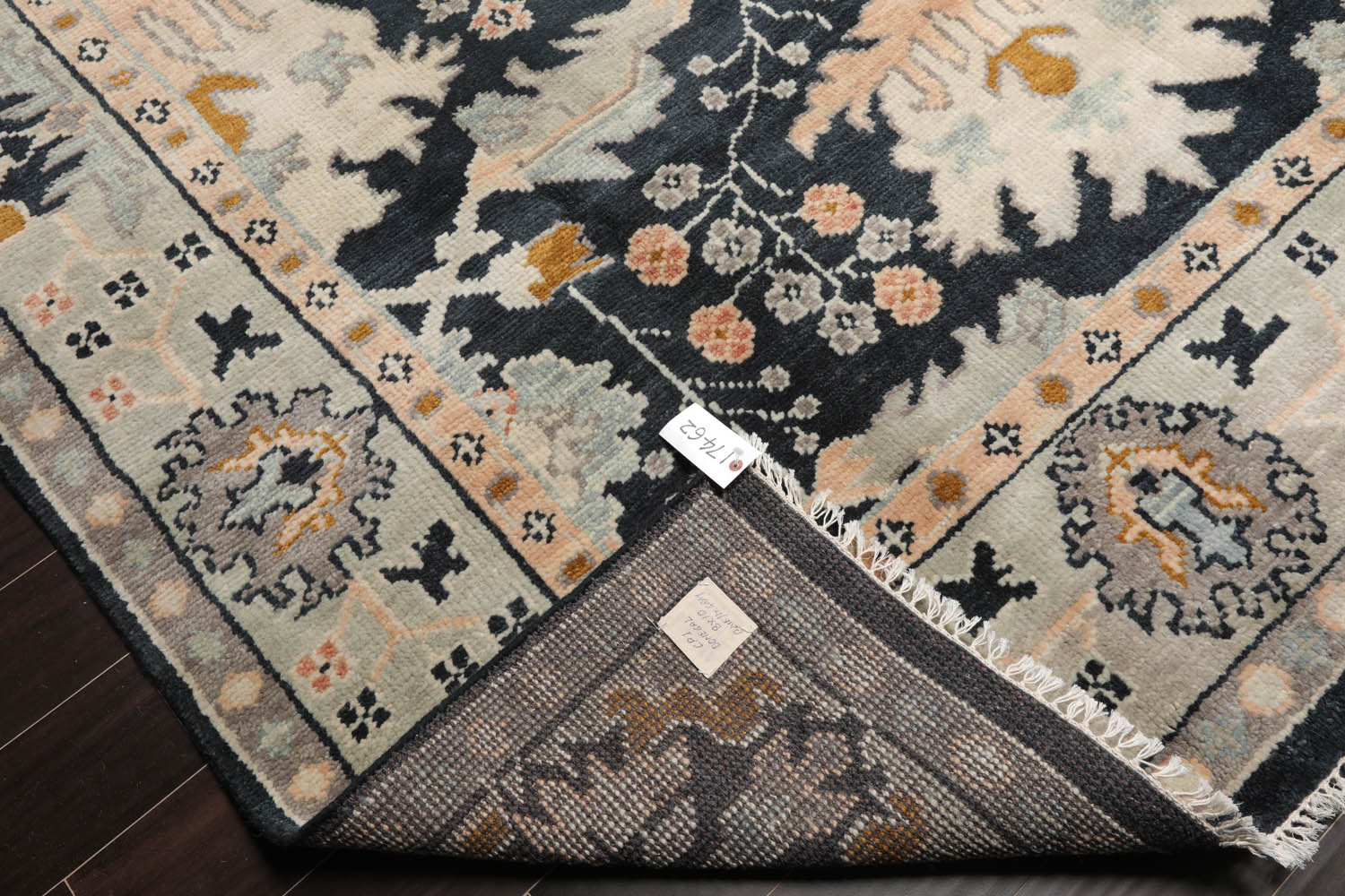 Hand Knotted Turkish Oushak Carpets, Vintage Turkish Colorful Floral Rug OR192 - Image 4